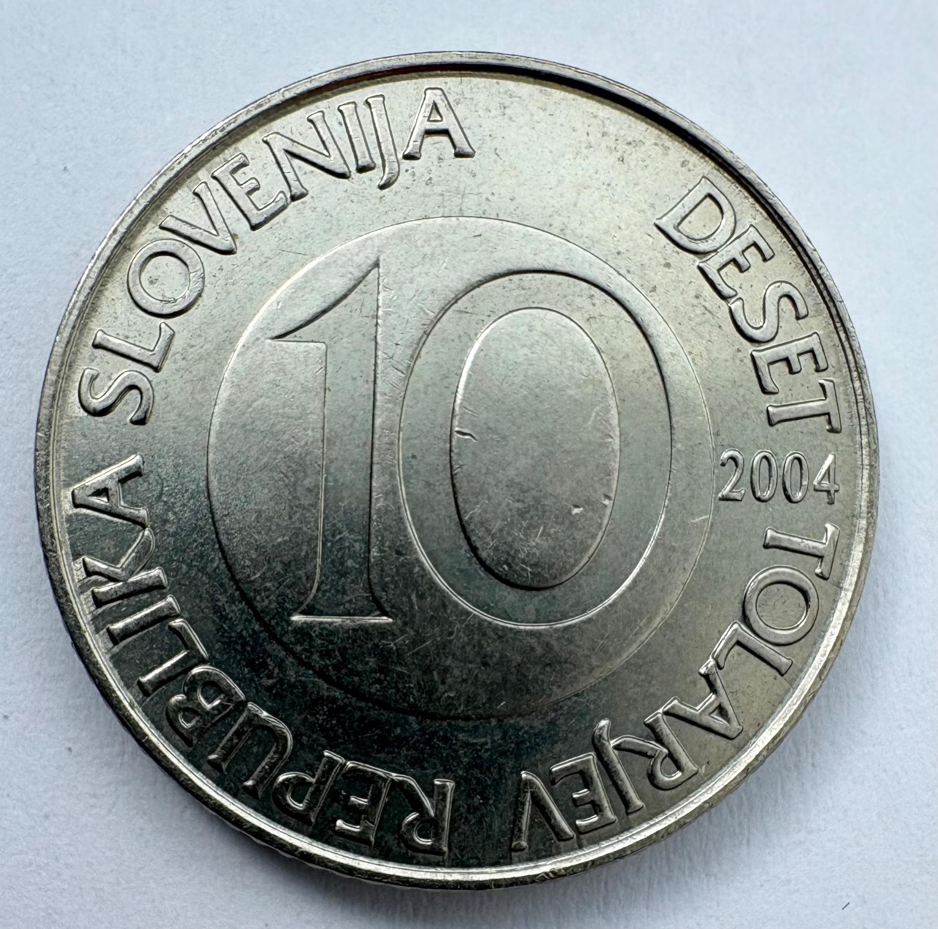 Slovėnija 10 tolar 2004