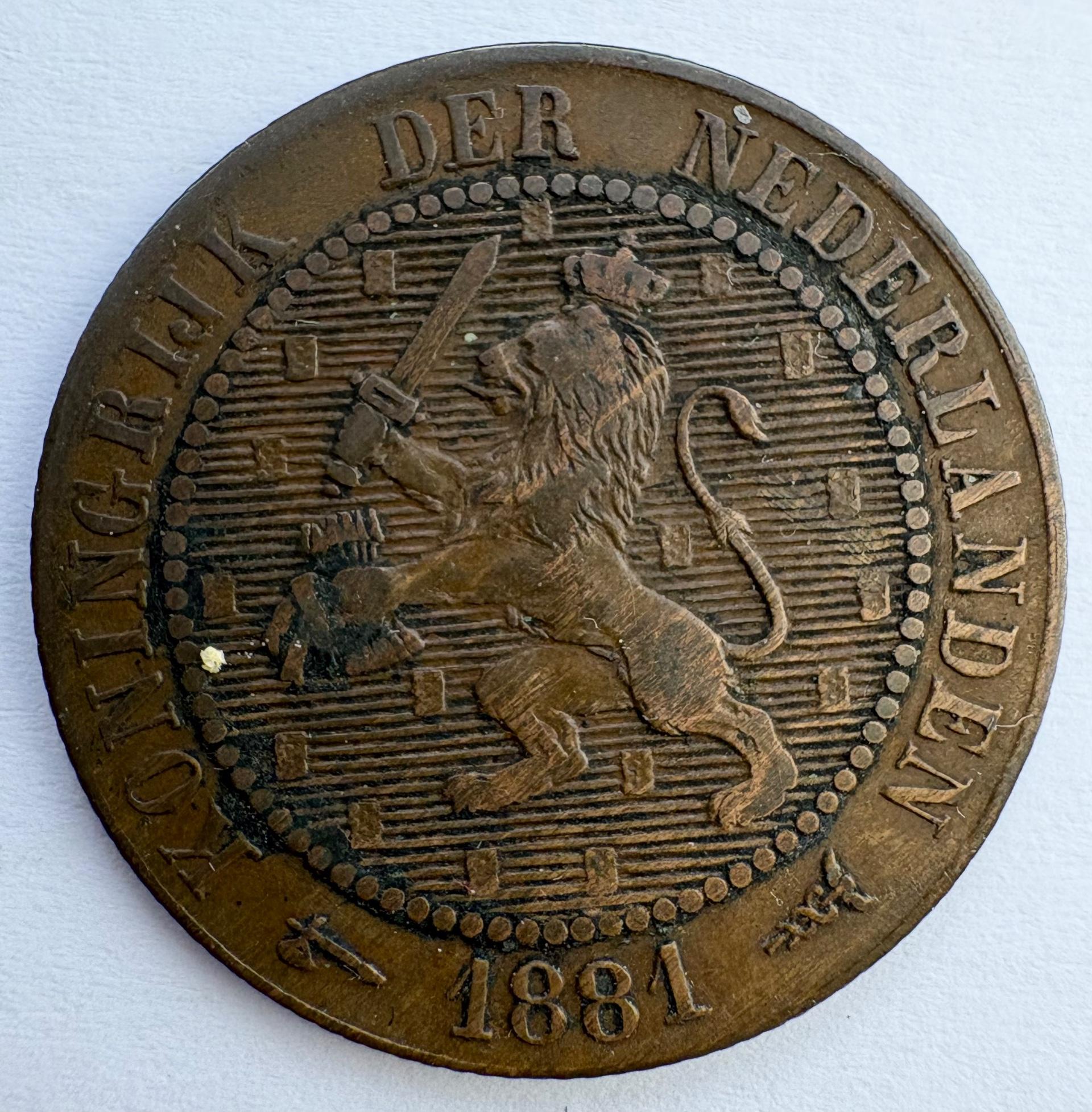 Nyderlandai 2 1/2 c 1881