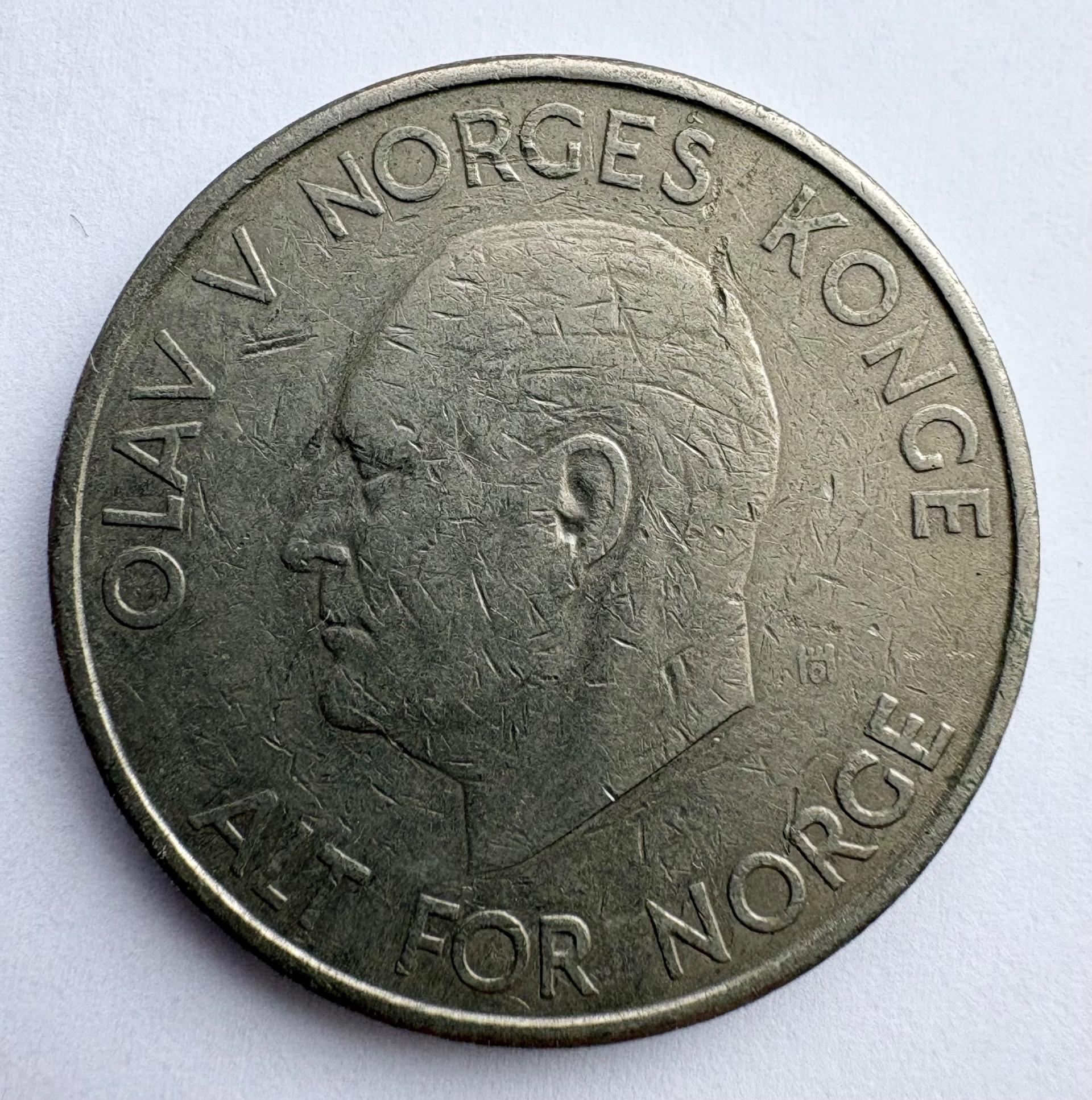 Norvegija 5 kr 1964