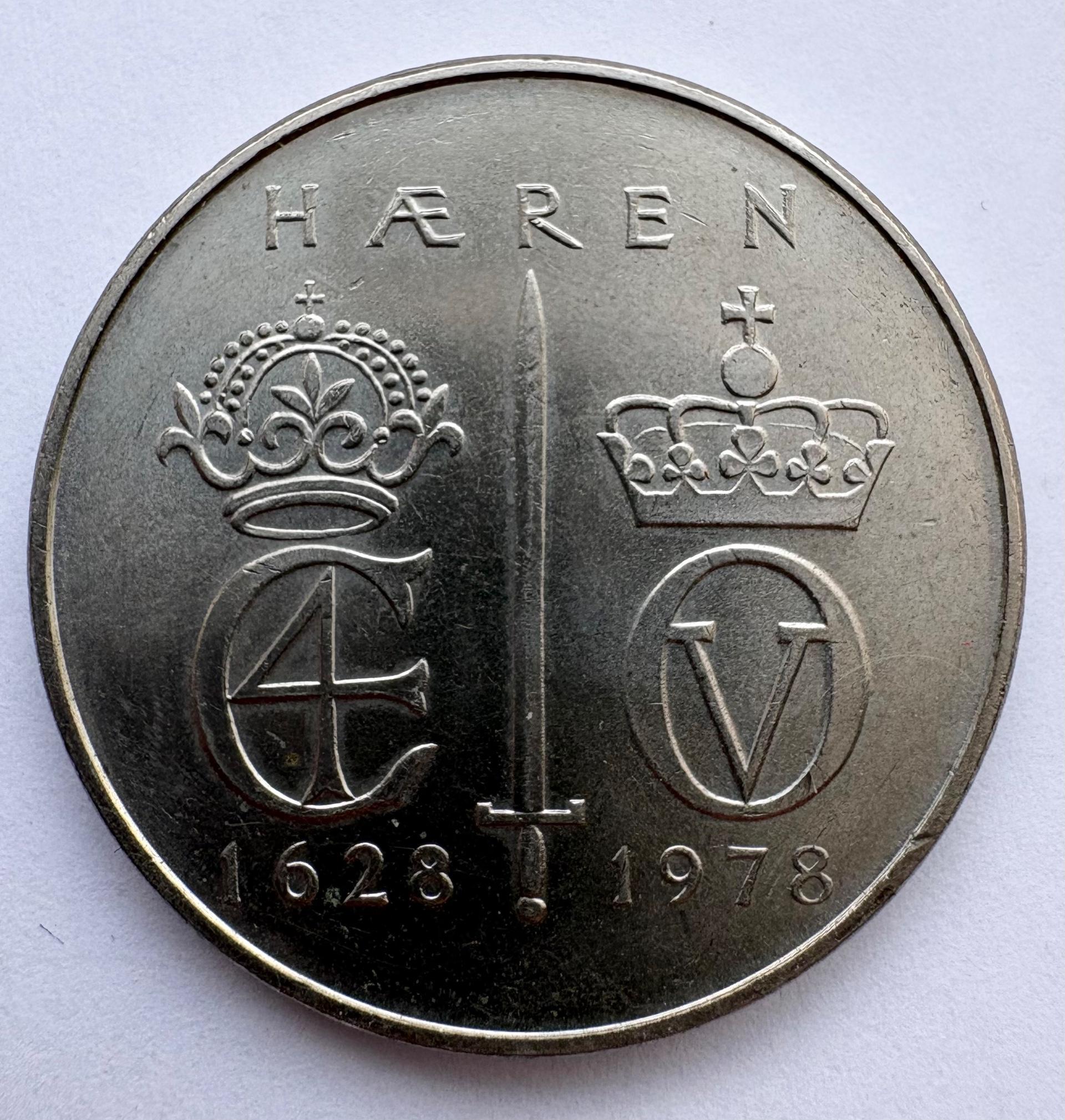 Norvegija 5 kronos 1978
