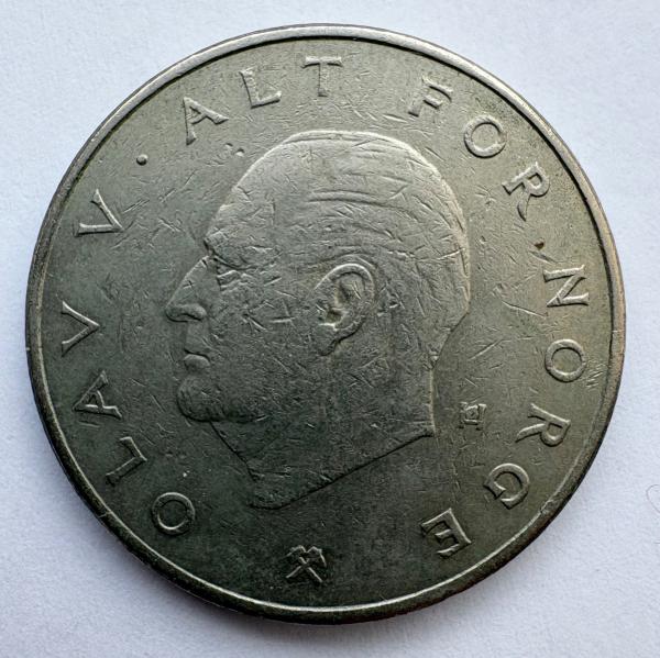 Norvegija 1 kr 1974