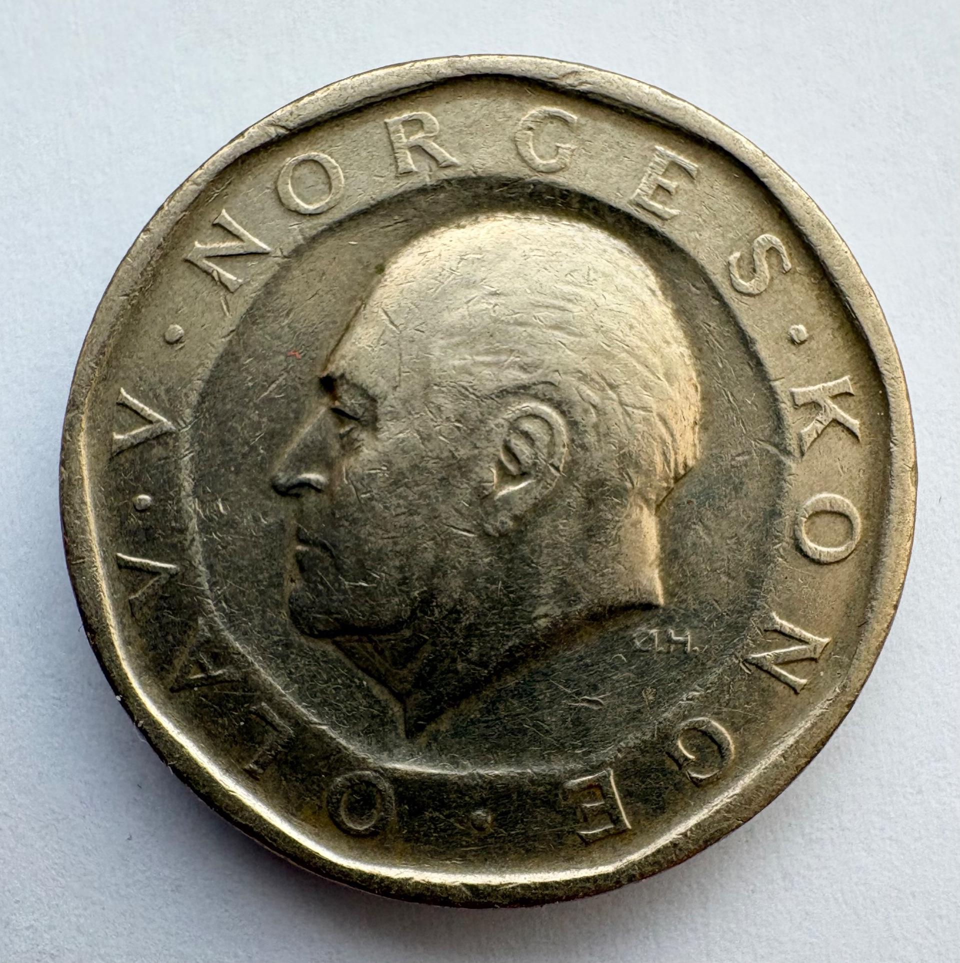 Norvegija 10 kr 1987