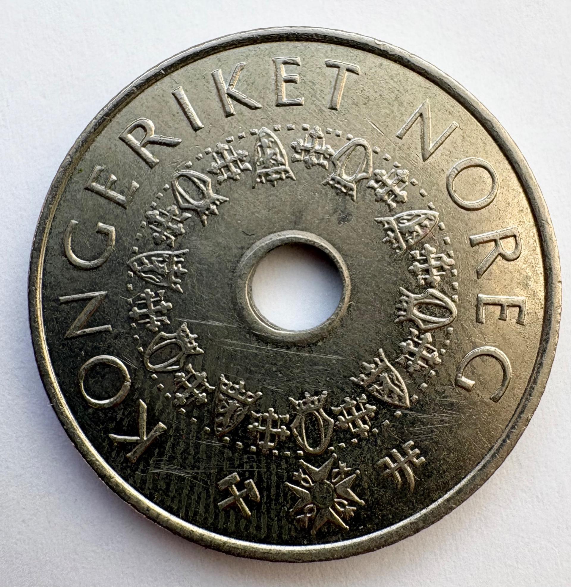 Norvegija 5 kr 1998