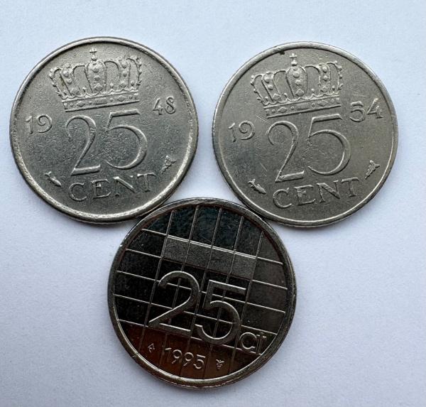 Nyderlandai 25 c 1948, 1954, 1993