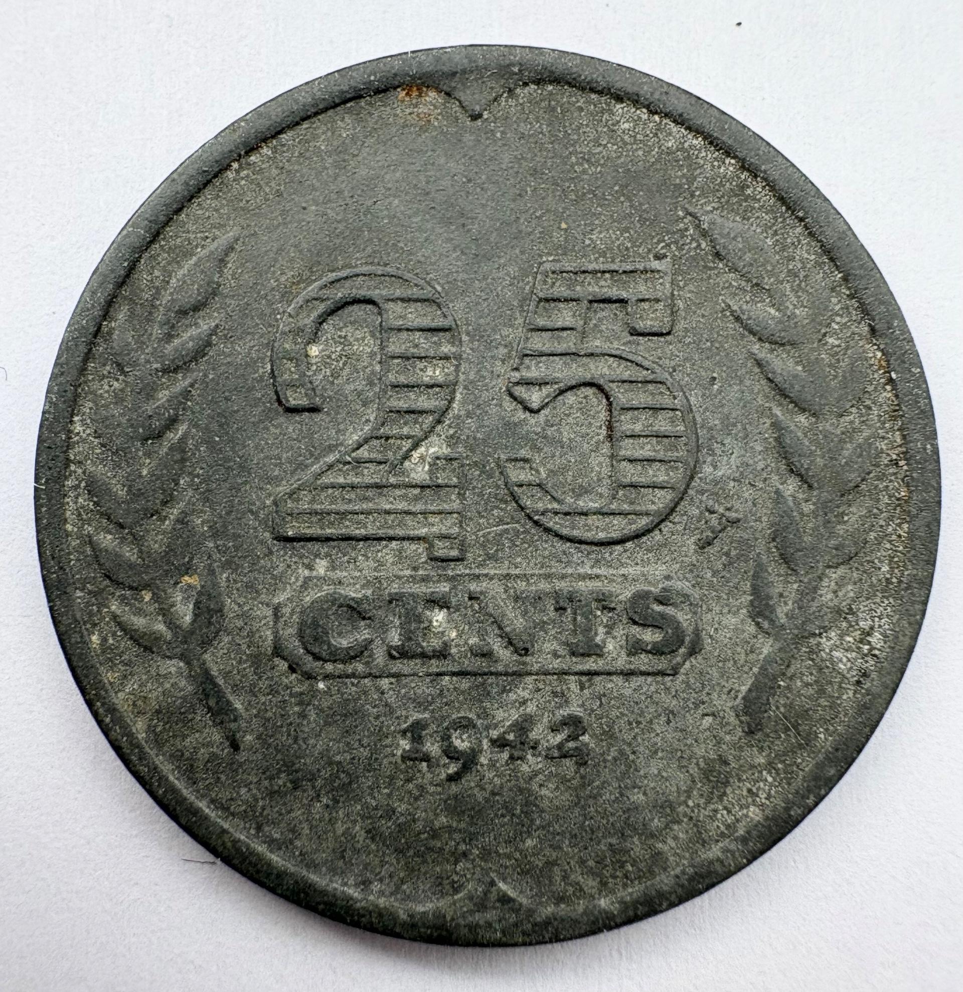 Nyderlandai 25 c 1942
