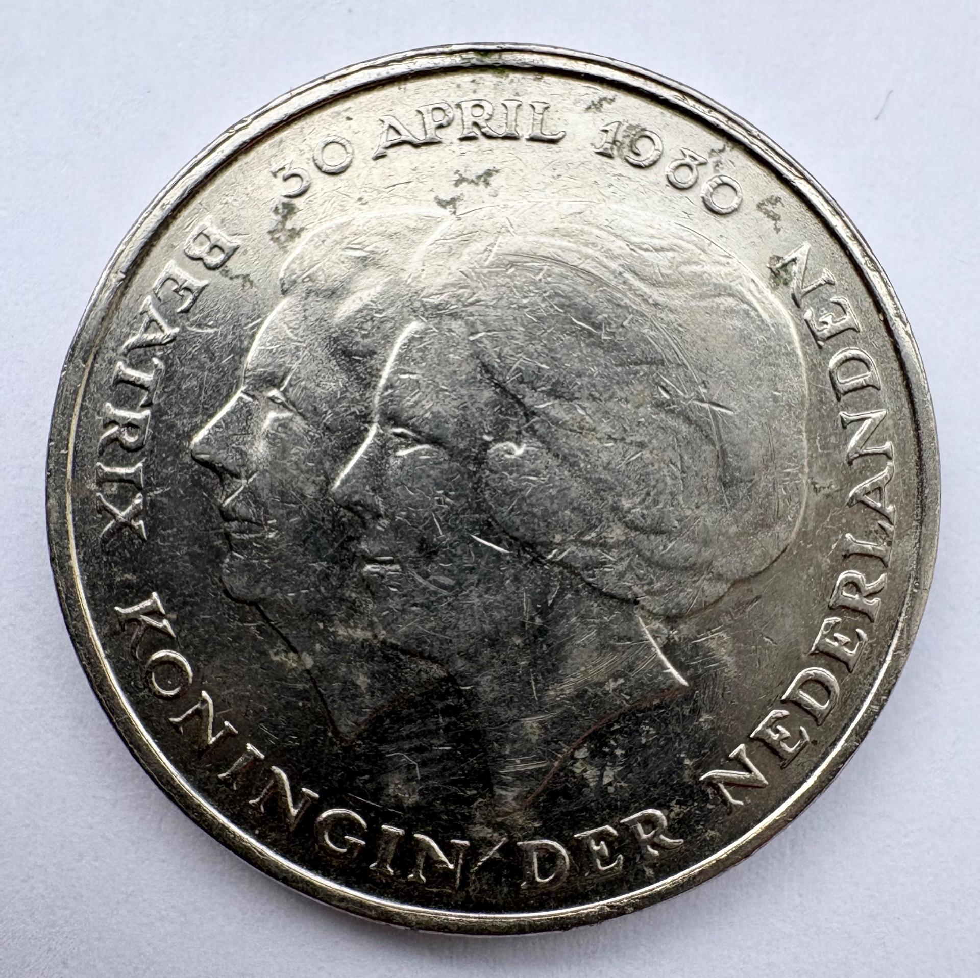 Nyderlandai 1 guldenas 1980