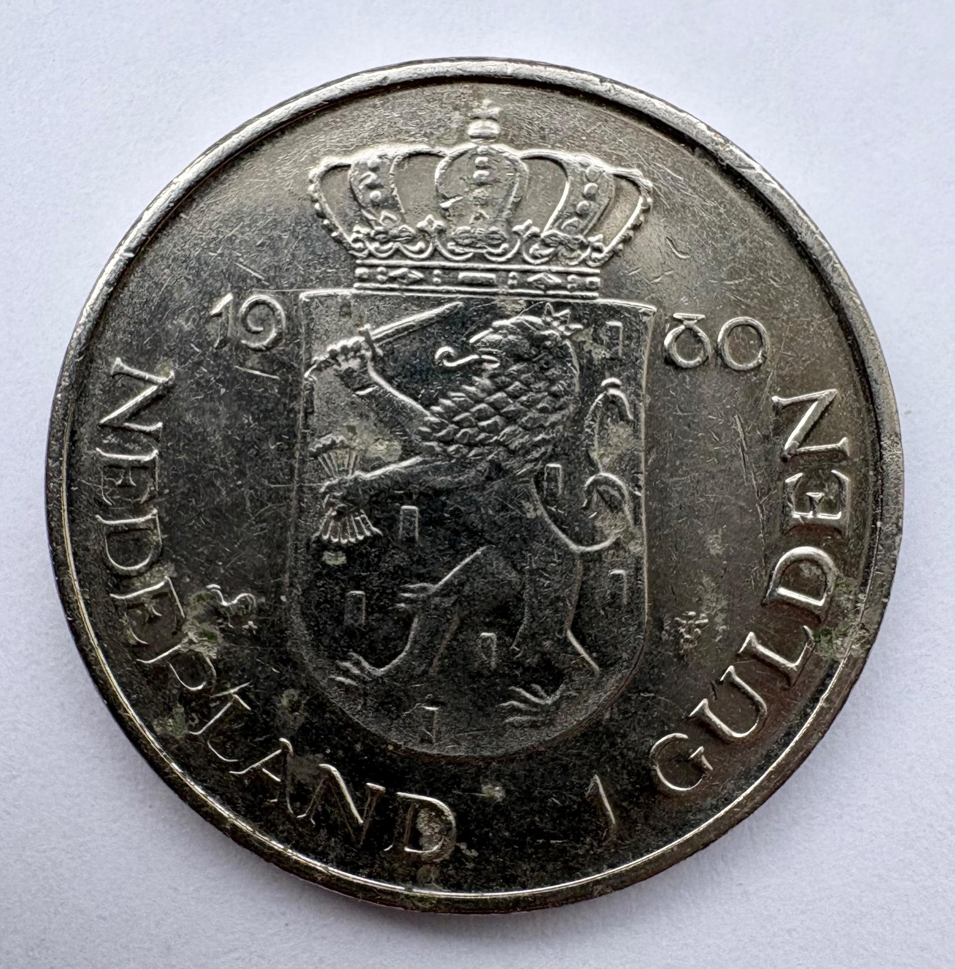 Nyderlandai 1 guldenas 1980
