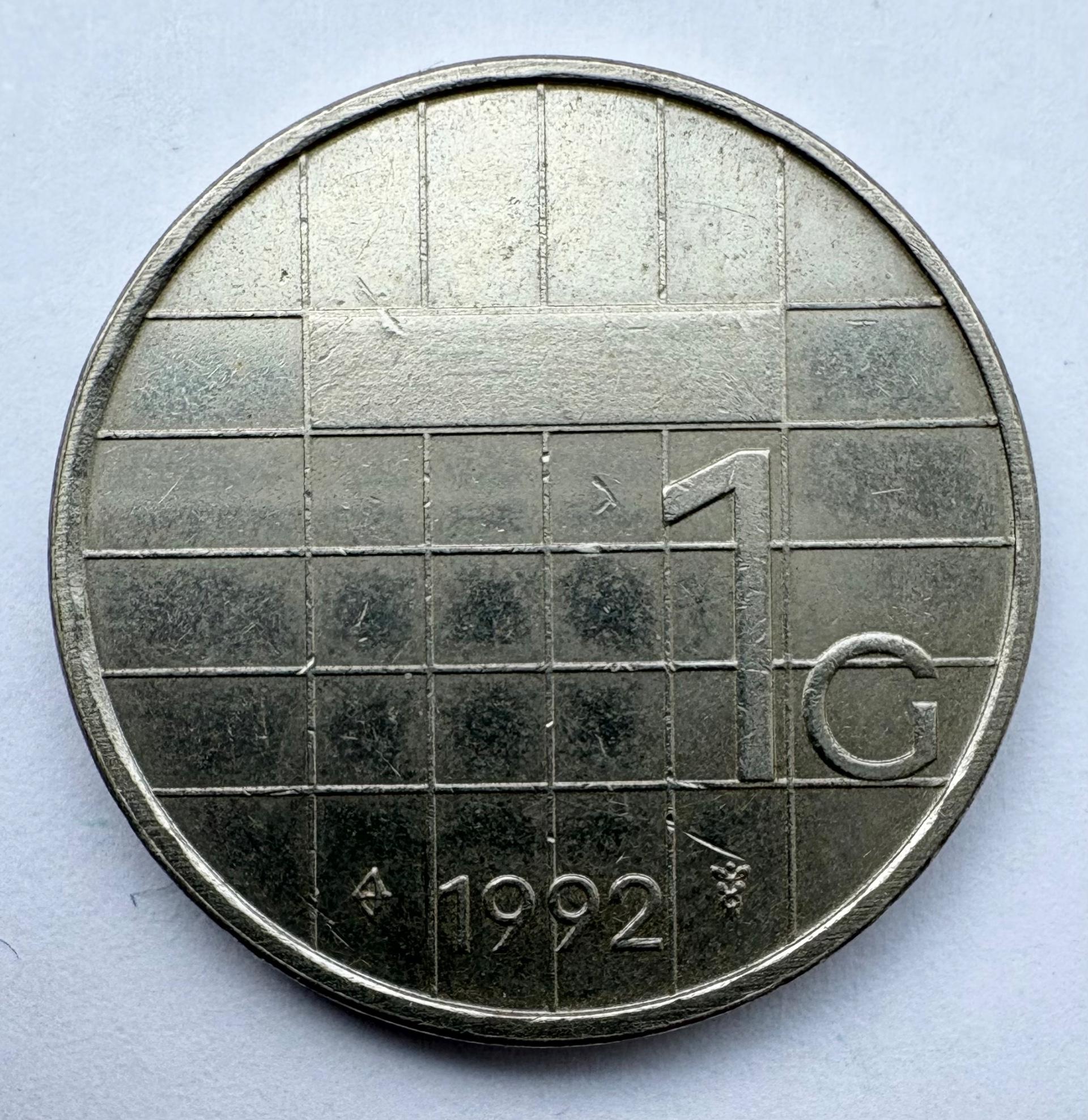 Nyderlandai 1 guldenas 1992