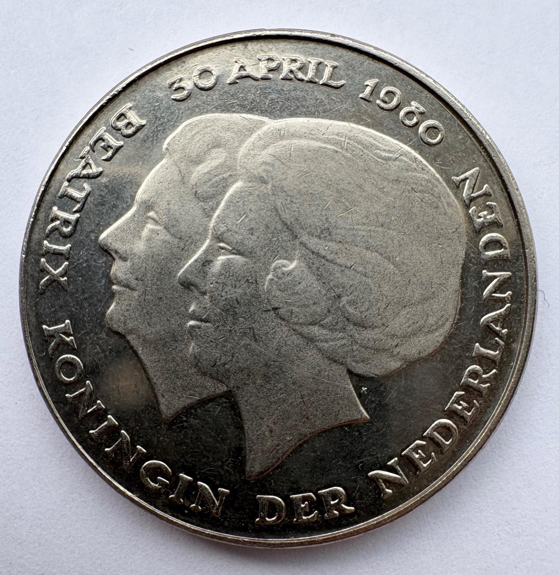 Nyderlandai 2 1/2 guldeno 1980