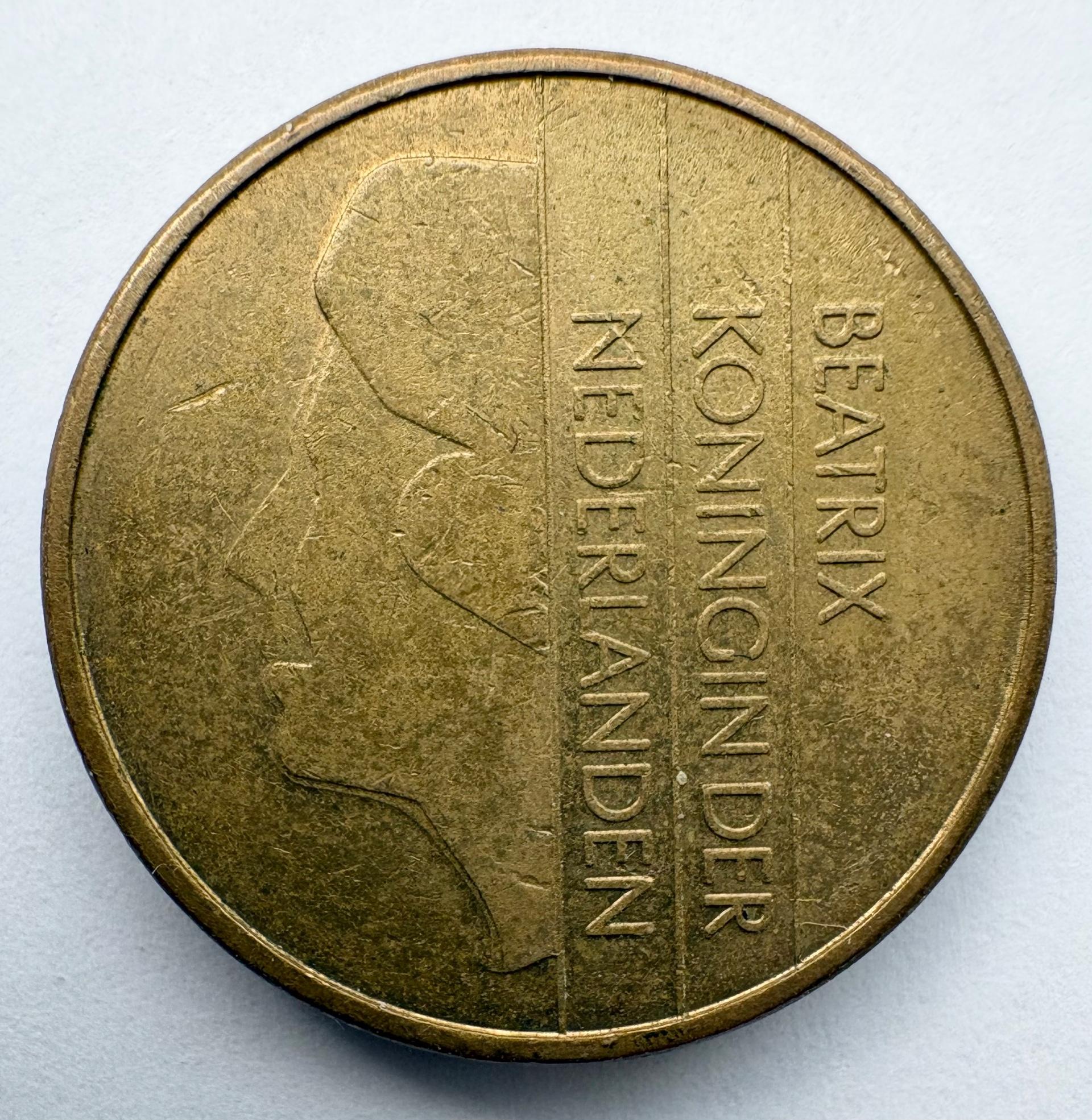 Nyderlandai 5 guldenai 1990