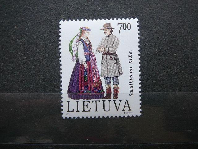 Lietuva 1992 510 Tautiniai drabuziai (7oo) MNH #