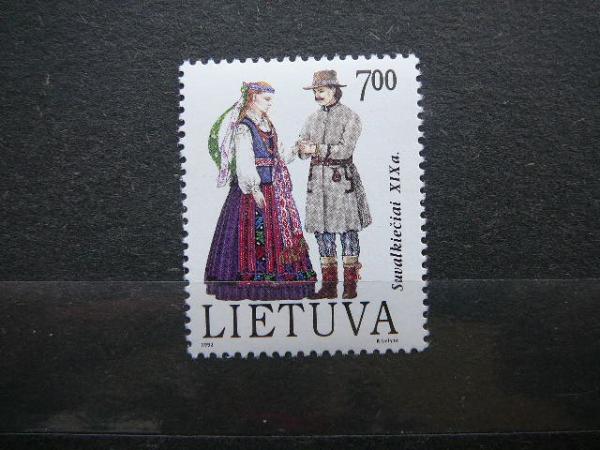 Lietuva 1992 510 Tautiniai drabuziai (7oo) MNH #