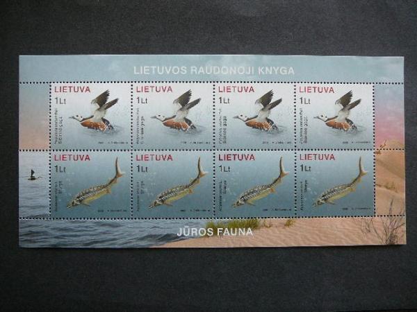 Lietuva 2006 915/6 Pauksciai Zuvys MNH #44