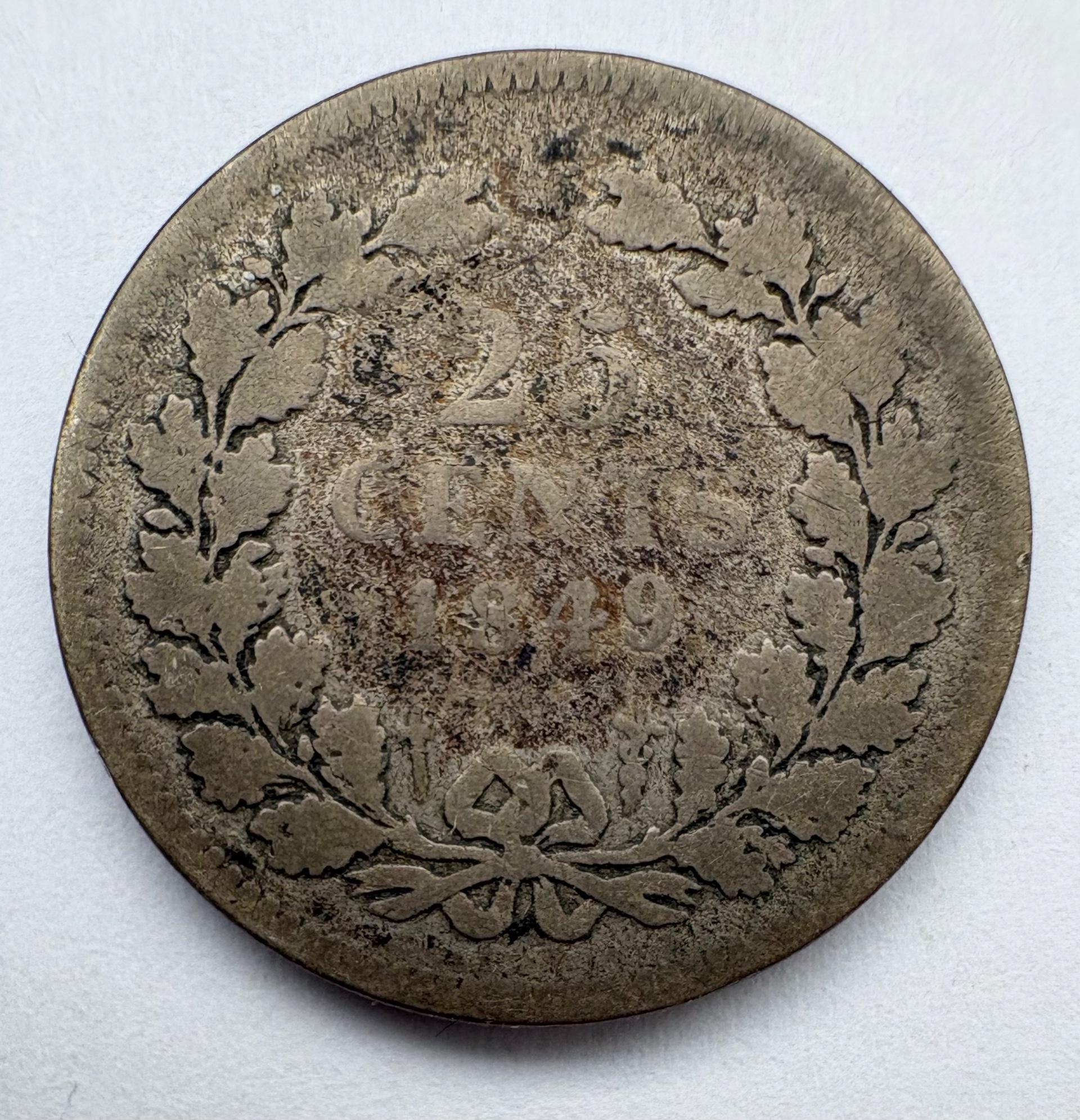 Nyderlandai 25 c 1849