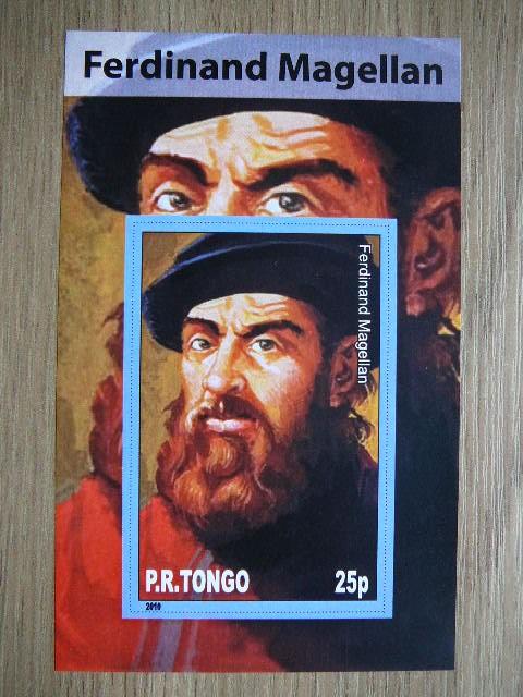 Tonga 2010 Keliautojai F.Magelanas svarus #bd 