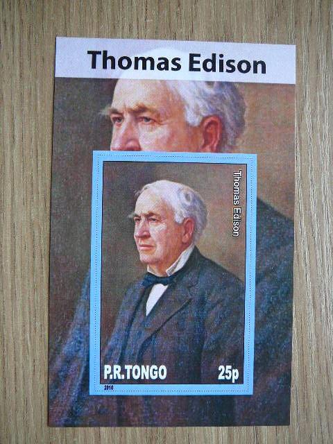 Tonga 2010 Mokslininkai T.Edisonas svarus #bd