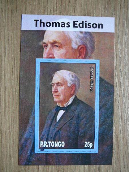 Tonga 2010 Mokslininkai T.Edisonas svarus #bd