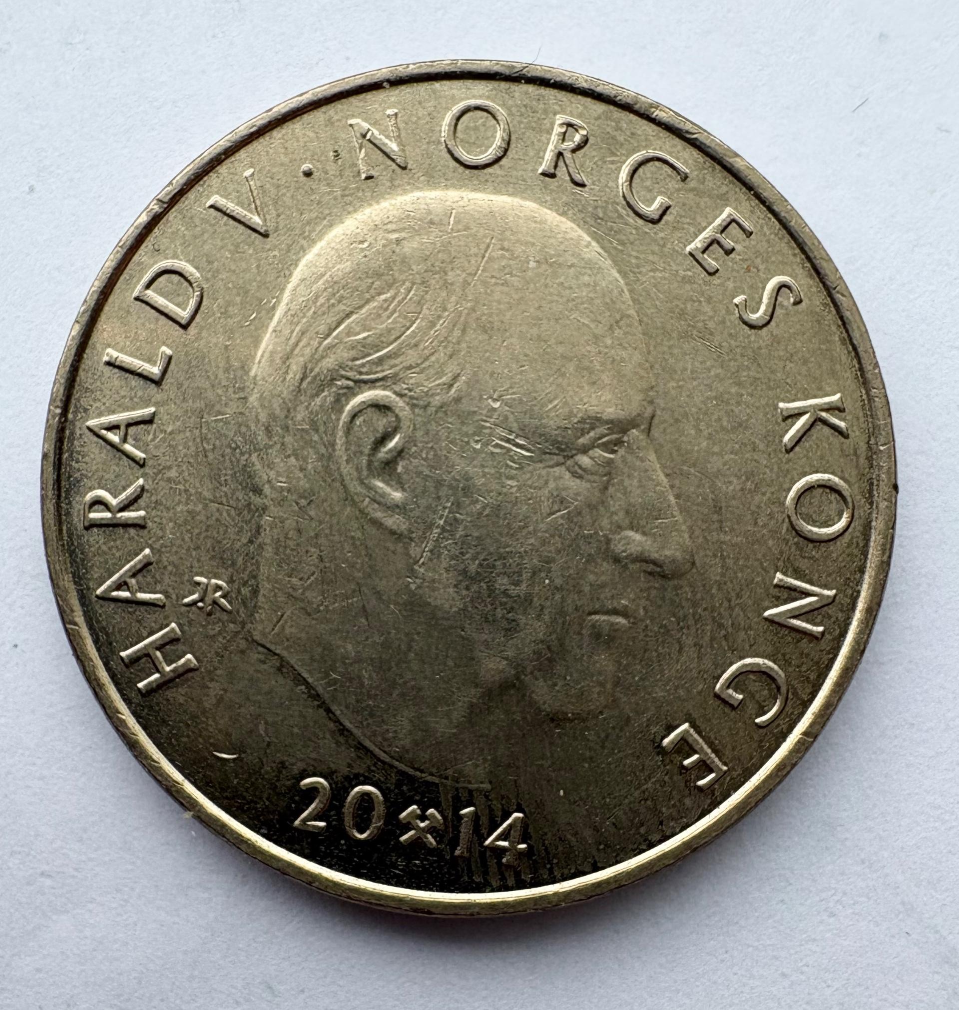 Norvegija 20 kr 2014