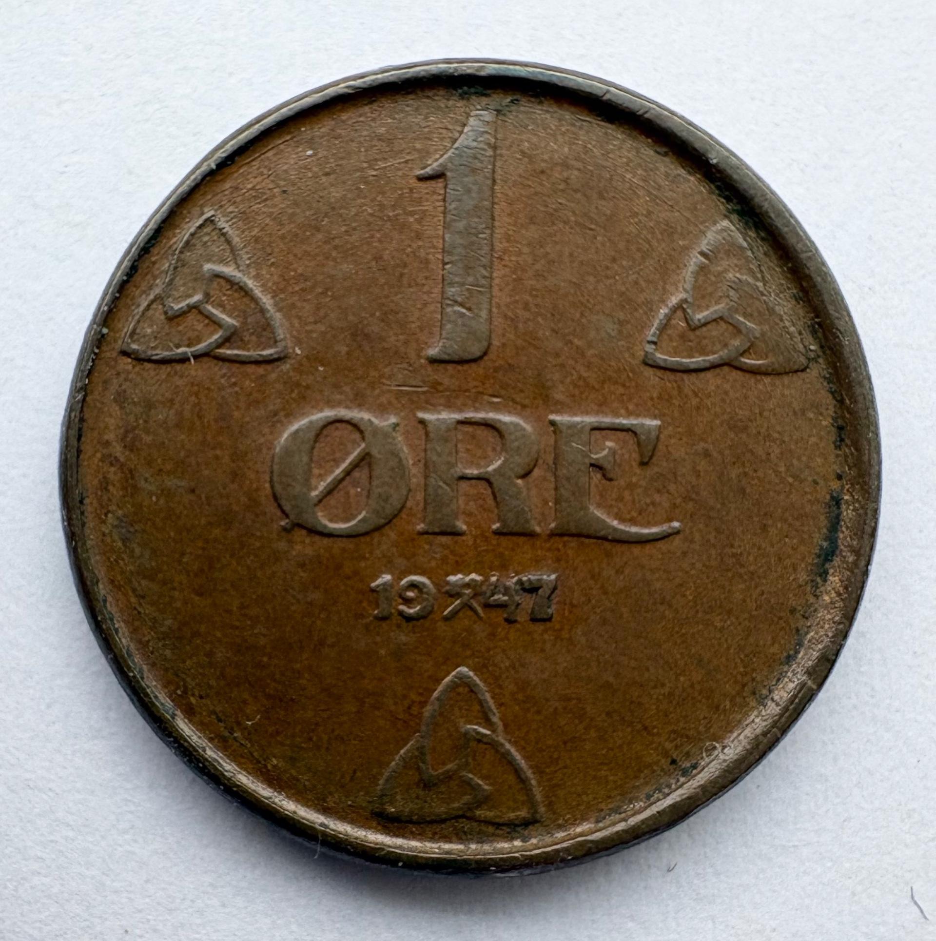 Norvegija 1 ore 1947