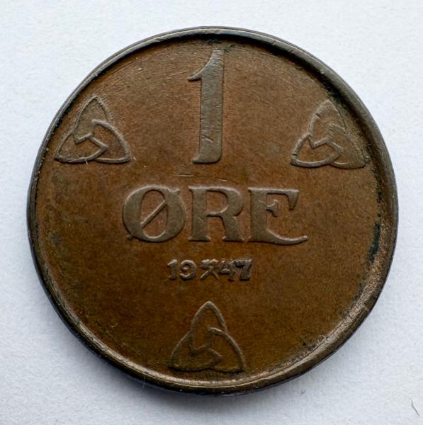 Norvegija 1 ore 1947