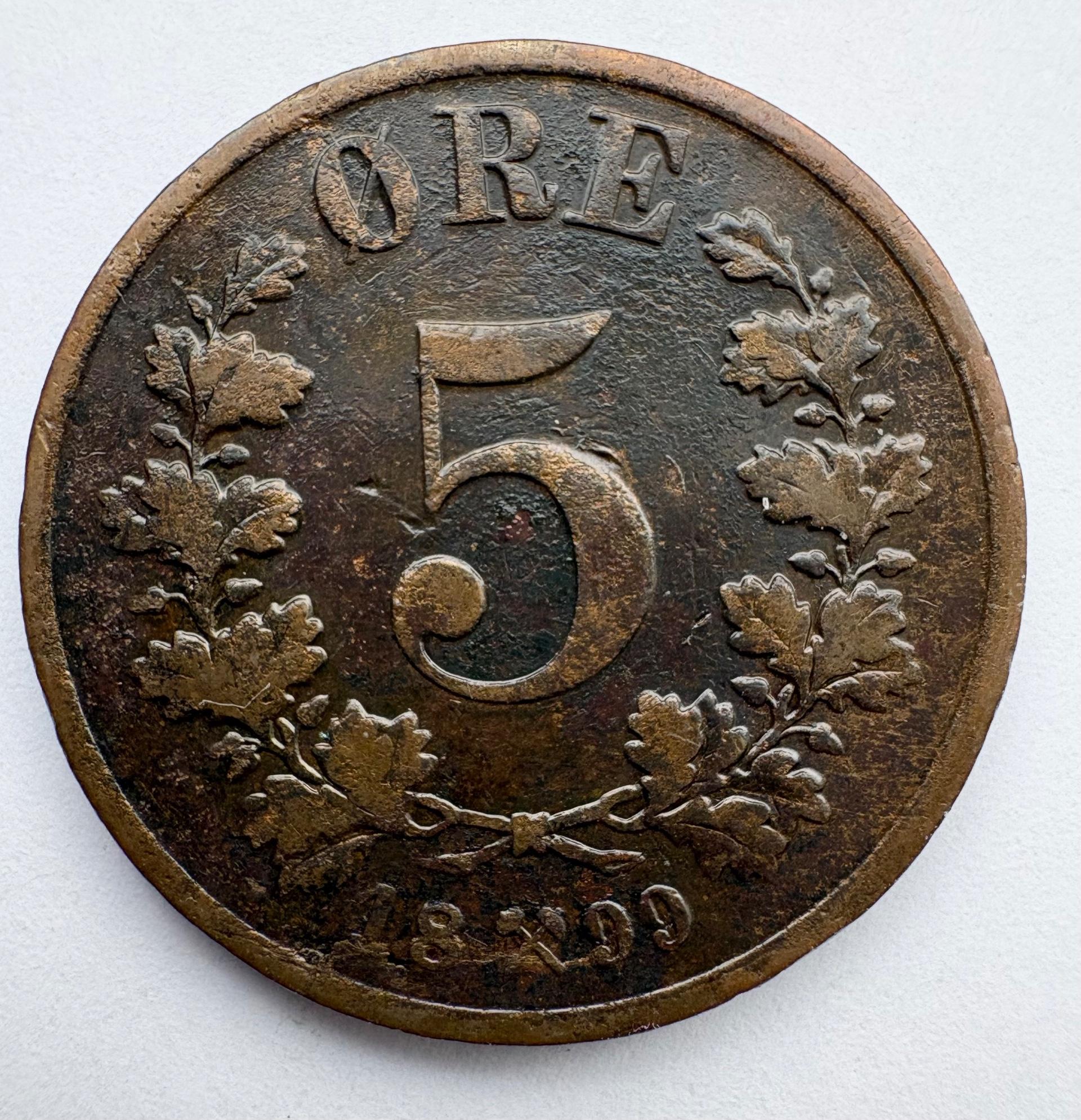 Norvegija 5 ore 1899