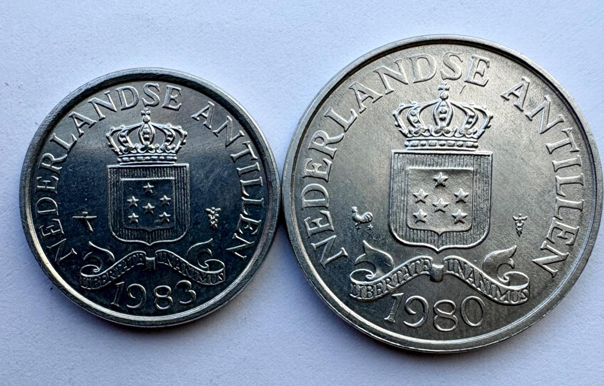 Nyderlandų Antilai 1 ir 2 1/2 c