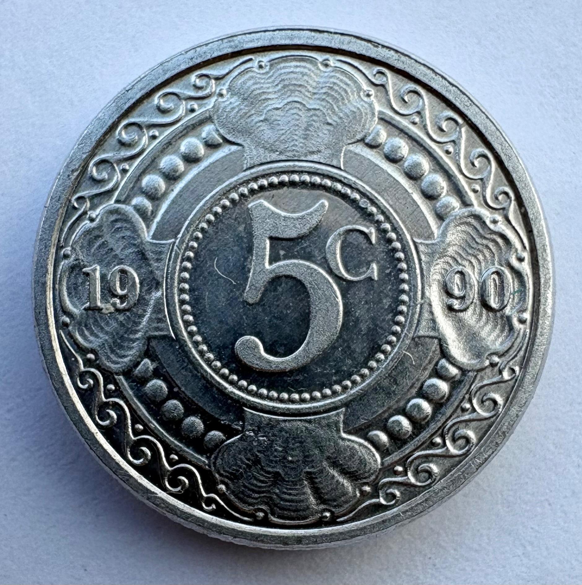 Nyderlandų Antilai 5 c 1990