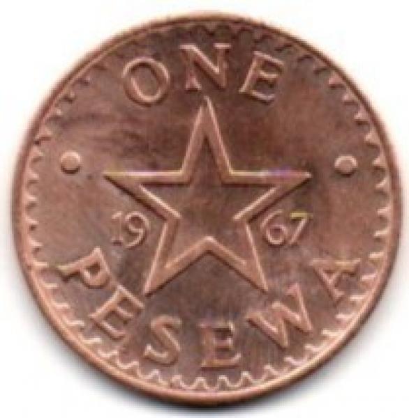 Gana.1 peseva ( 1967 )  UNC