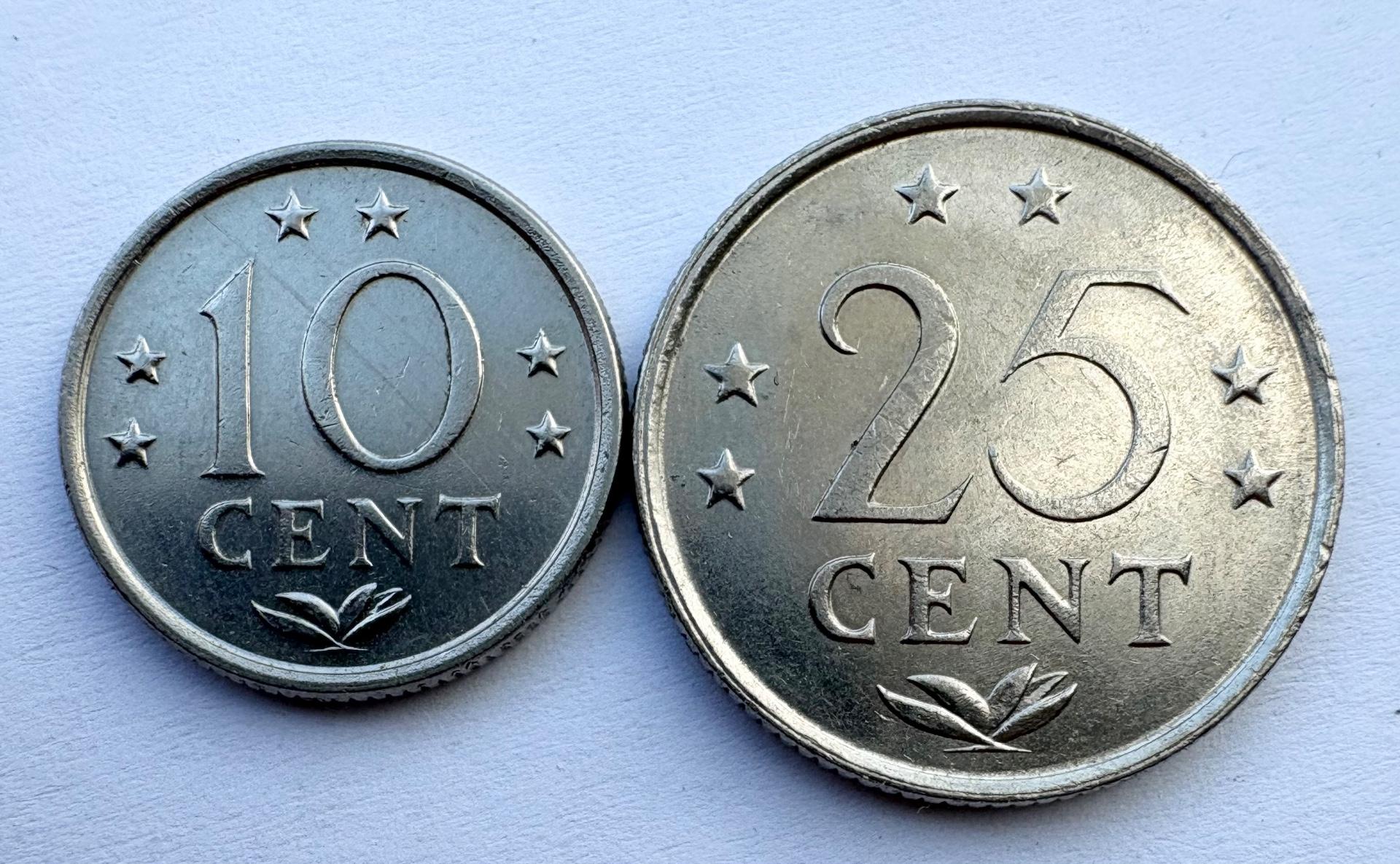 Nyderlandų Antilai 10-25c 