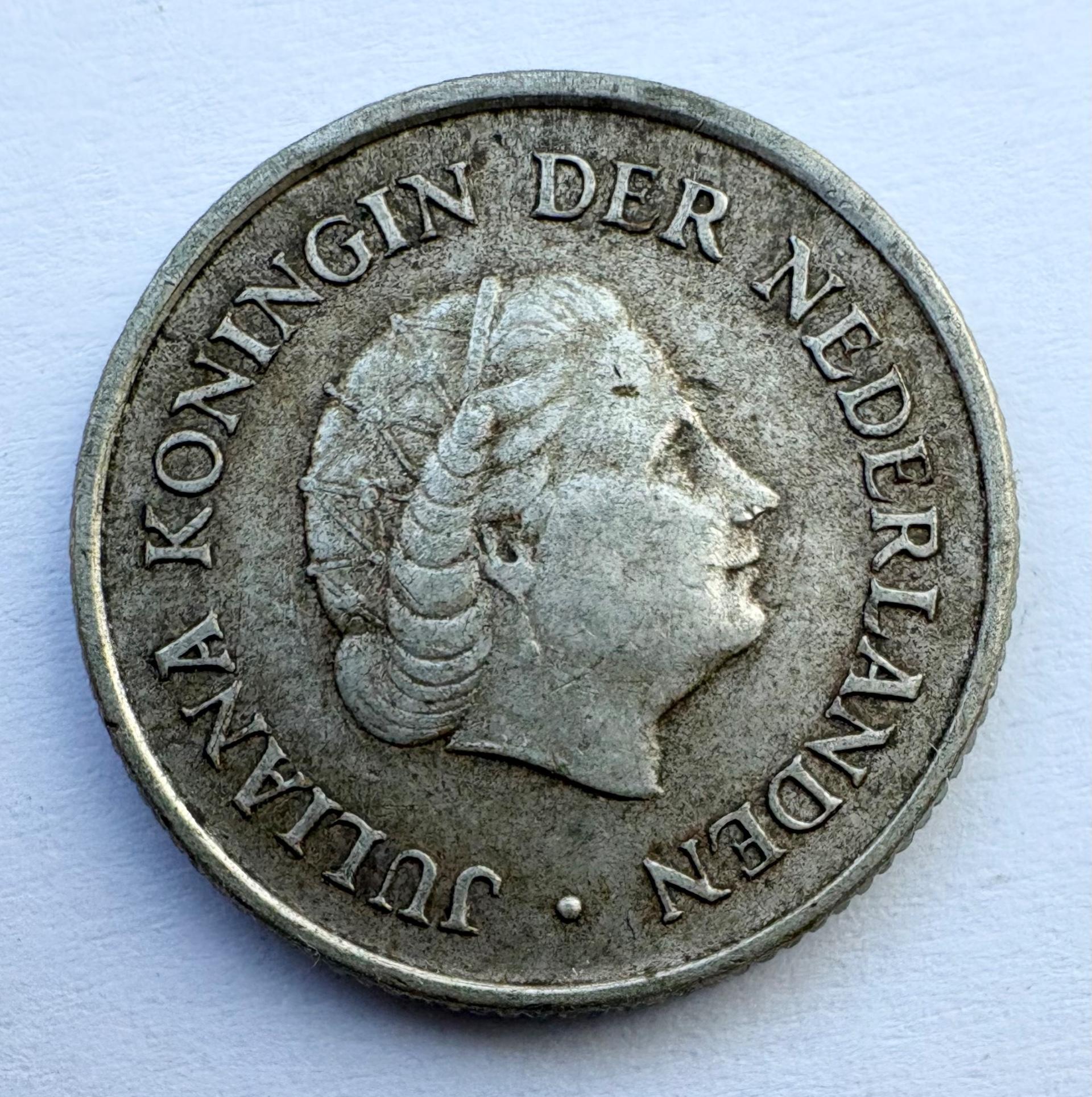 Nyderlandų Antilai 1/4 guldeno 1970 sidabras 