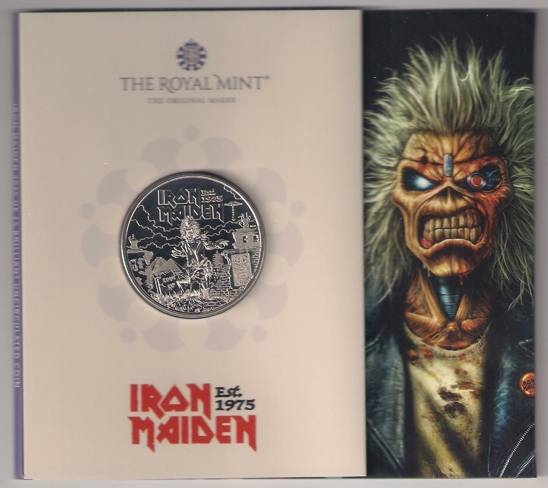 Muzikos legendos - Iron Maiden 2025 Jk 5£ Bu moneta