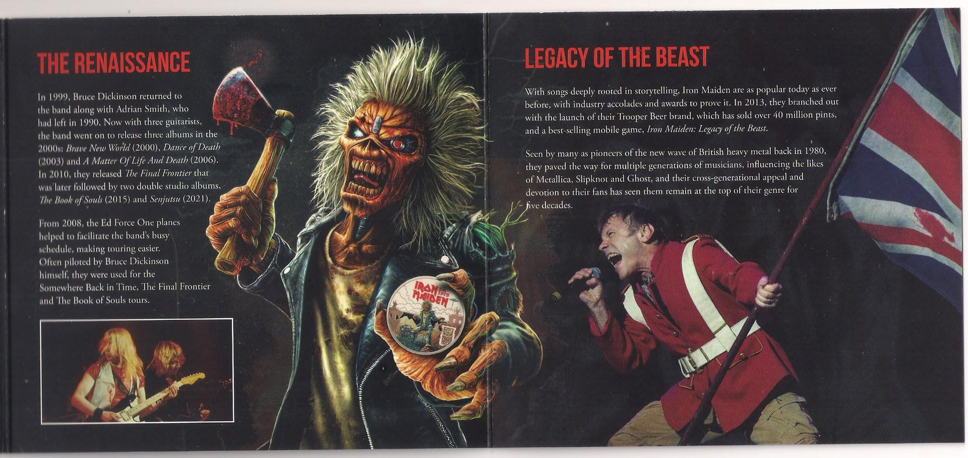 Muzikos legendos - Iron Maiden 2025 Jk 5£ Bu moneta