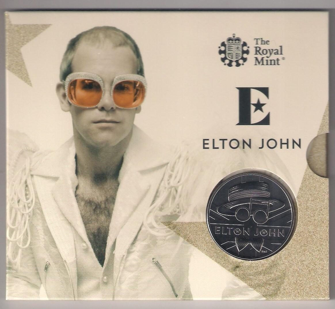 Muzikos legendos - Eltonas Džonas 2020 Jk 5£ Bu moneta