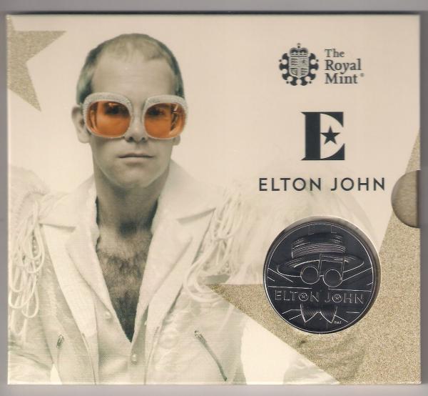 Muzikos legendos - Eltonas Džonas 2020 Jk 5£ Bu moneta