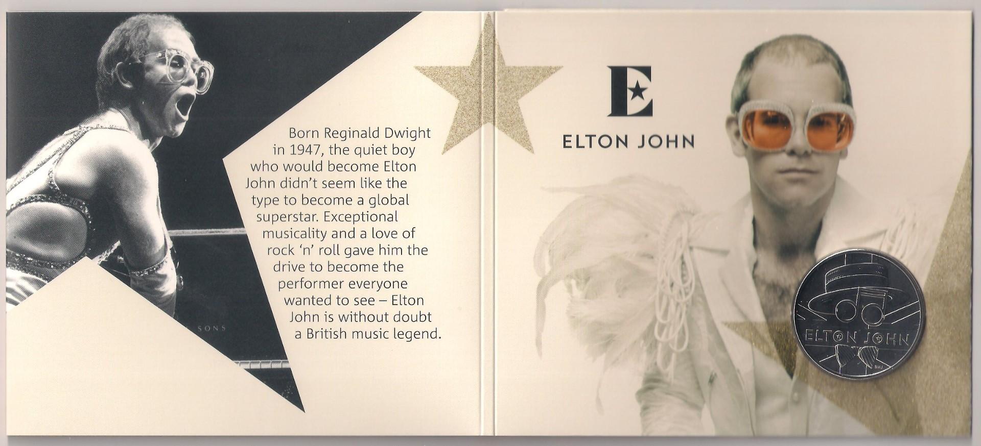 Muzikos legendos - Eltonas Džonas 2020 Jk 5£ Bu moneta