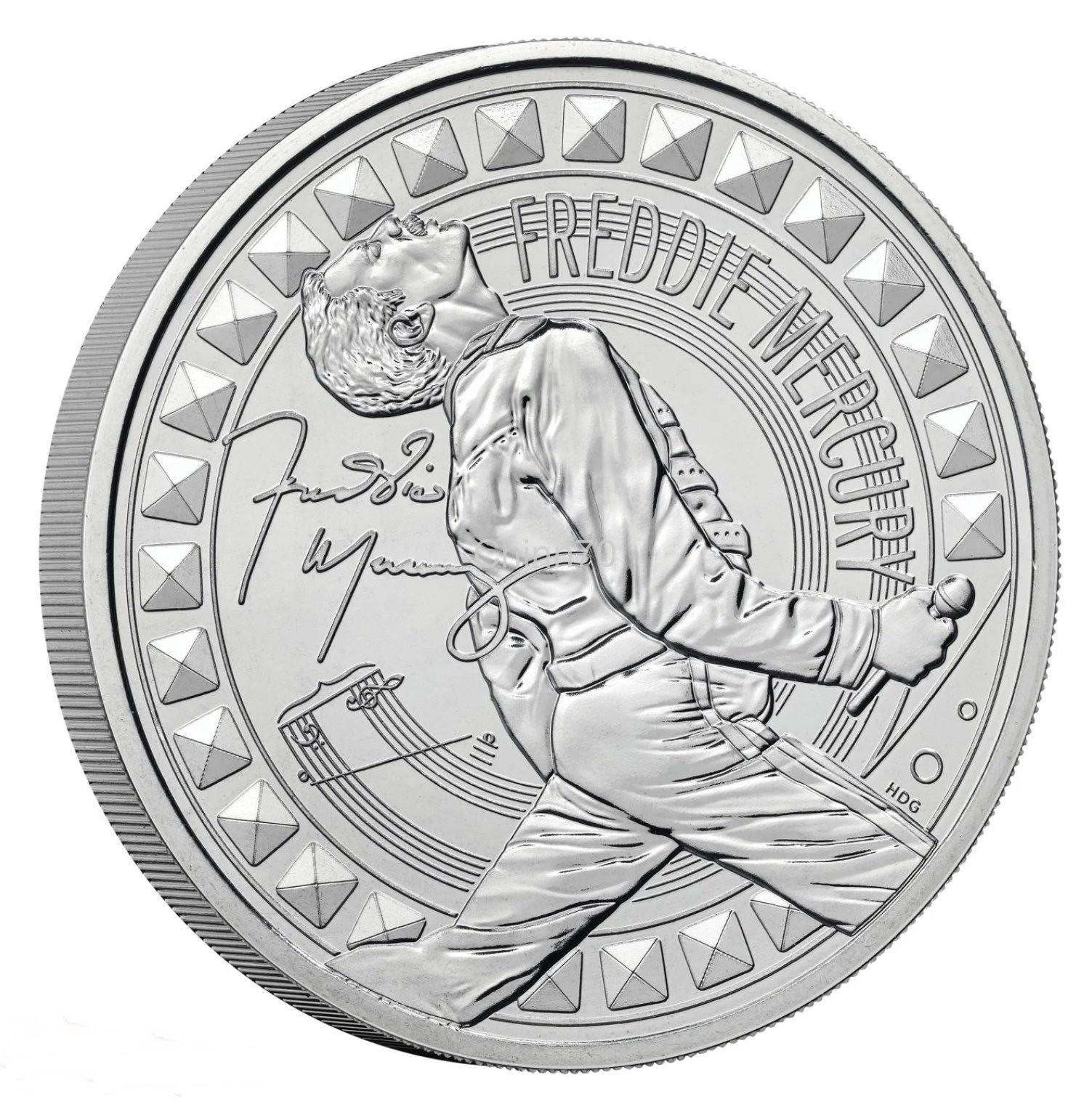 Muzikos legendos - Fredis Merkuris 2025 Jk 5£ Bu moneta