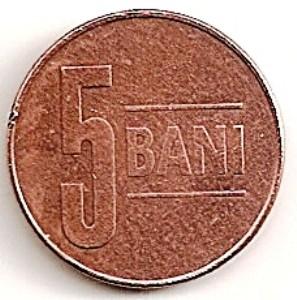 Rumunija. 5 baniai ( 2019 ) XF