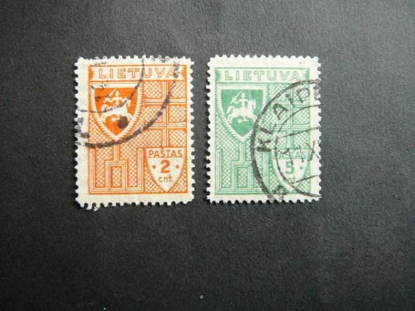 Lietuva 1936 408/9 Standartai antsp. # 