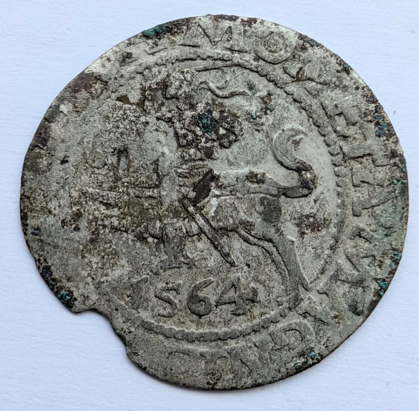 Žygimanto Augusto 1564 pusgrašis 