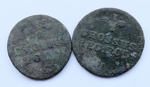 Stanislavo Augusto 1/2 grašio 1767 ir 1768