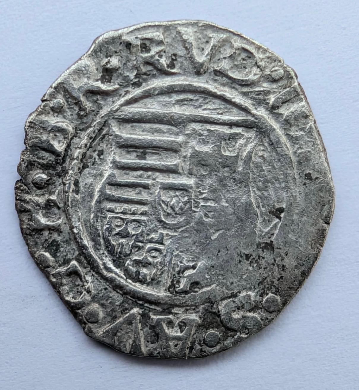 Vengrijos denaras 1581