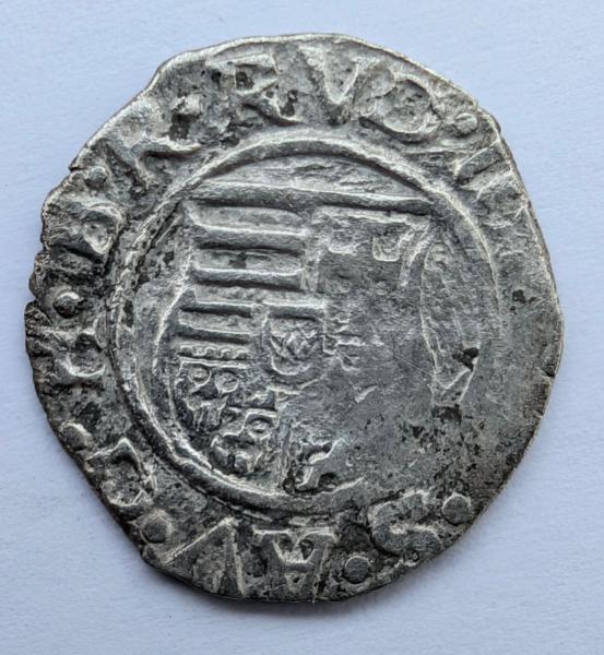 Vengrijos denaras 1581