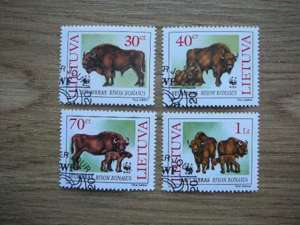 Lietuva 1996 599/02 Stumbrai antsp. #5