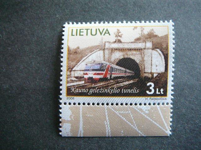 Lietuva 2005 875 Traukiniai Tunelis MNH #