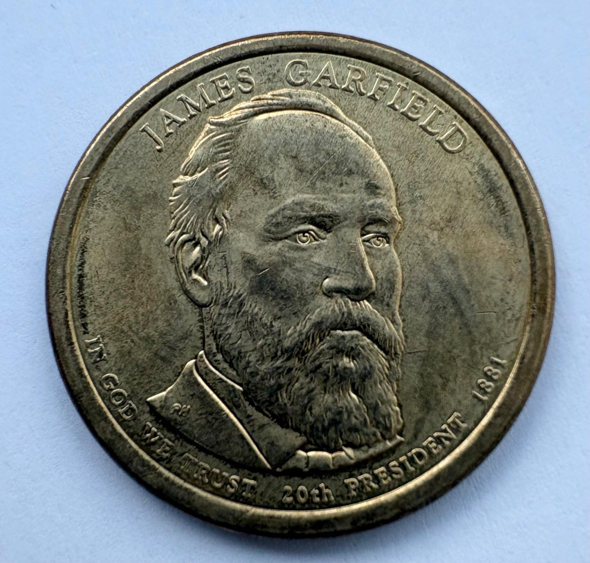JAV 1 dollar 2011 James Garfield