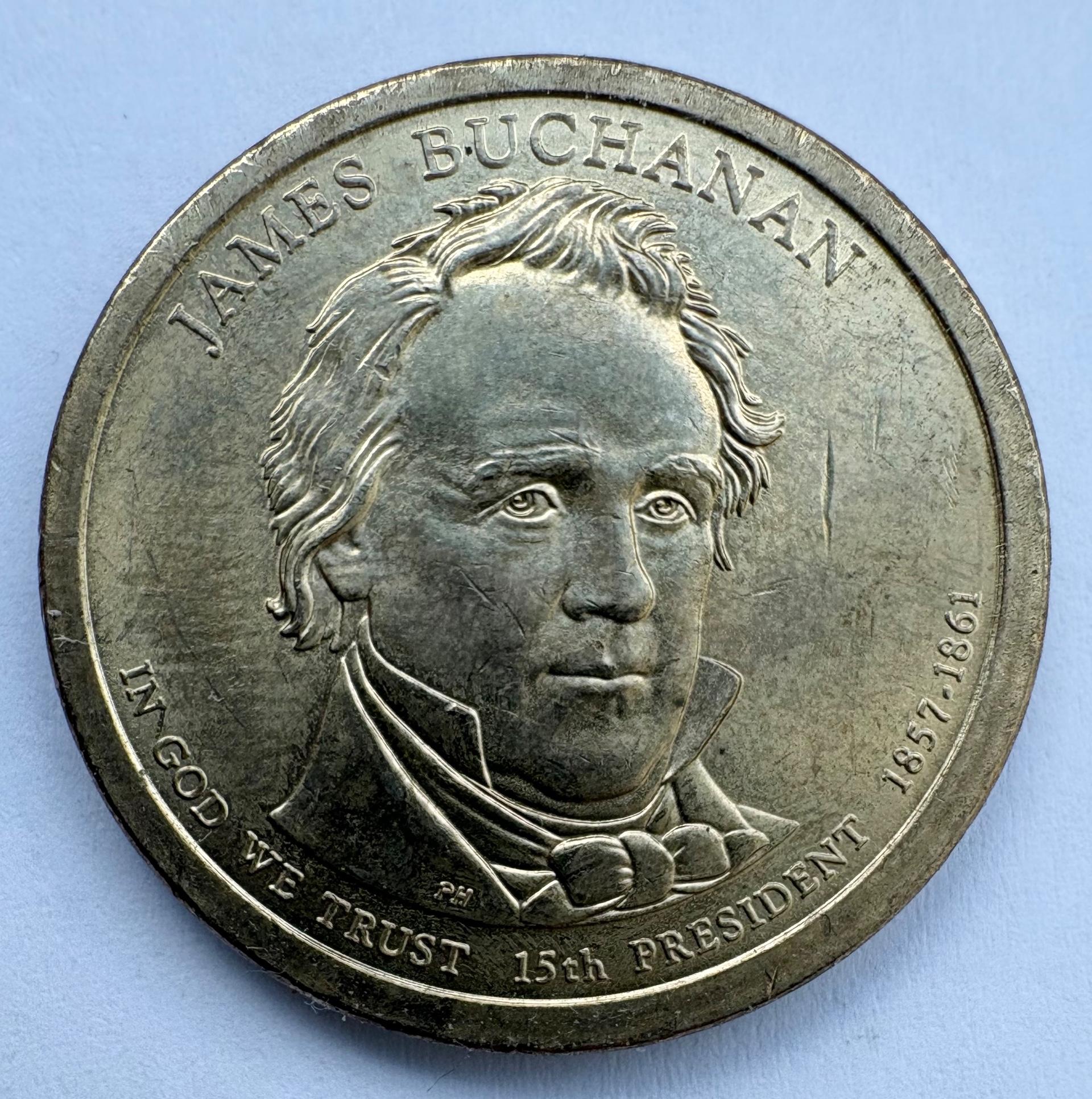 JAV doleris 2010 m James Buchanan,KM#477