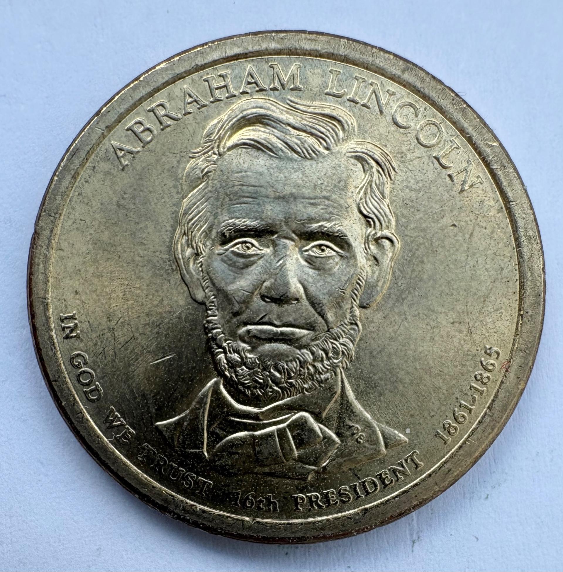 JAV doleris 2010 m. Abraham Lincoln