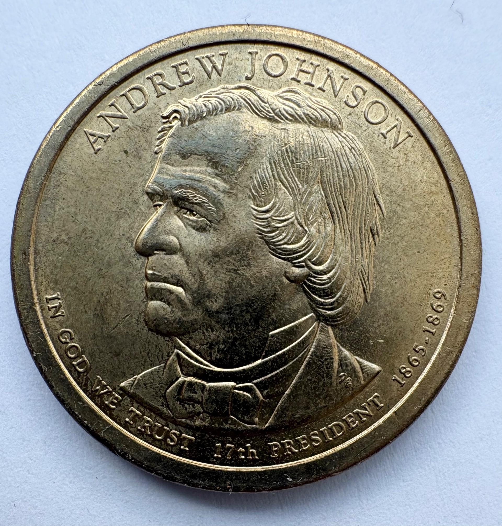 JAV doleris 2011 Andrew Johnson