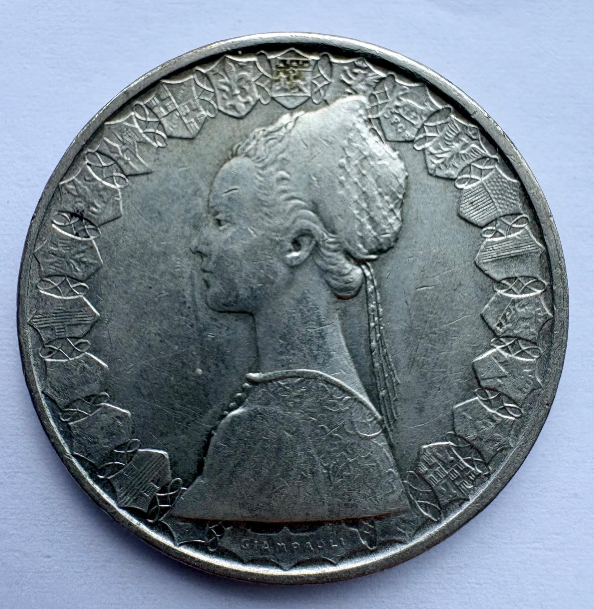 Italija 500 lirų 1961