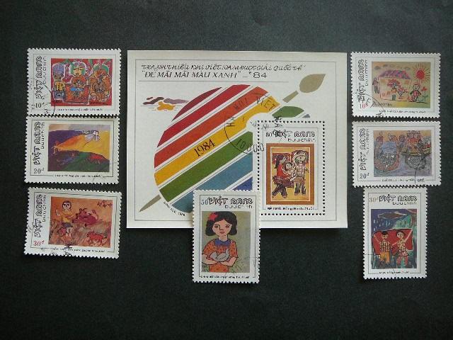 Vietnamas 1988 Daile Vaikai Piesiniai antsp. #22